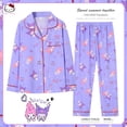 thumbnail image 1 of Pijamas de manga larga para niños de Anime Sanrioed Kuromi Cinnamoroll Melody, ropa de dormir para el hogar de dibujos animados Kawaii para niños y niñas de primavera, 1 of 5