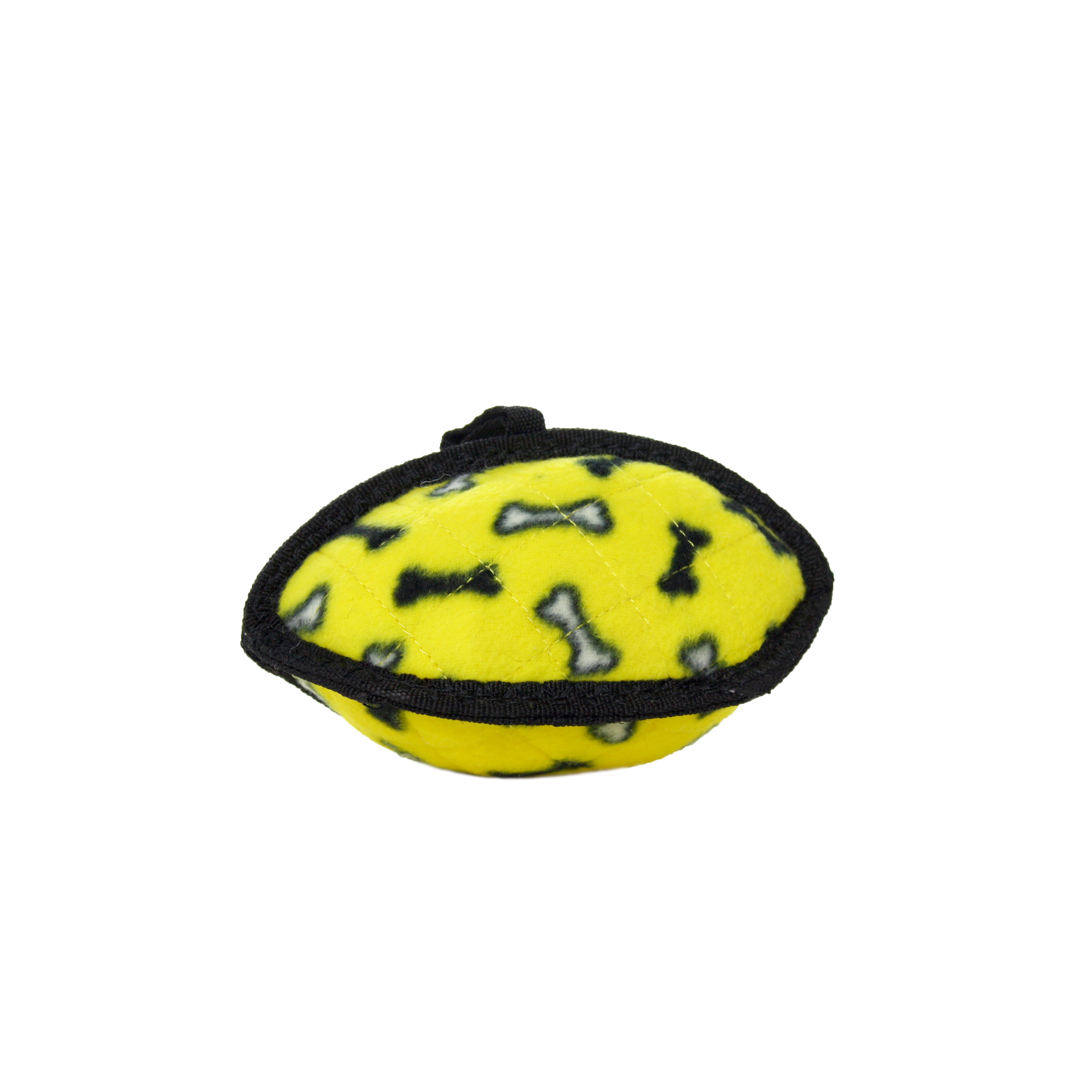 Tuffy Jr Odd Ball Yellow Bone, 2-Pack, Durable Plush Dog Toy