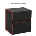 thumbnail image 2 of Caja de Almacenamiento Portátil de Juegos de Mesa, Protector de Tarjeta, Caja de Almacenamiento de Gran Capacidad Negro y Rojo, 2 of 8