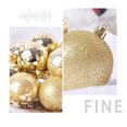 thumbnail image 4 of 36 Uds. Adornos colgantes bolas de Navidad de PVC adornos navideños (oro 4cm), 4 of 8