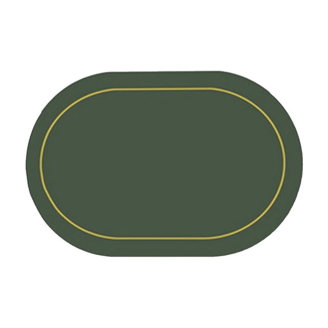 Yhmxh Solid Color Leather Western Dining Mat Oil-Proof Dining Table Mat Hotel Home Dining Mat Non-Slip Bowl Mat Oval Insulation Mat Home and Kitchen kitchen Accessories kitchen Essentials
