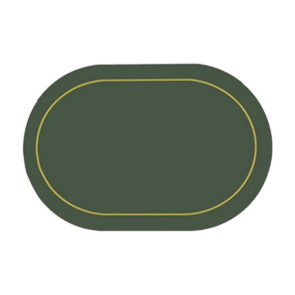Qholemyo Solid Color Leather Western Dining Mat Oilproof Dining Table Mat Hotel Home Dining Mat Non Slip Bowl Mat Oval Insulation Mat table mats dinner placemats