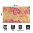 thumbnail image 5 of Orange Floral and Petal Pattern Door Rugs,Washable Non Slip Door Mats Indoor,Decorative Door Mats,Entry Mat Indoor for Entrance,Bedroom,Kitchen,Bathroom,17"x30", 5 of 6