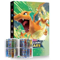 Collector card binder, card holder, excellent card protection - 4 pockets - 30 sheets of paper for 240 cards（OOQ3)