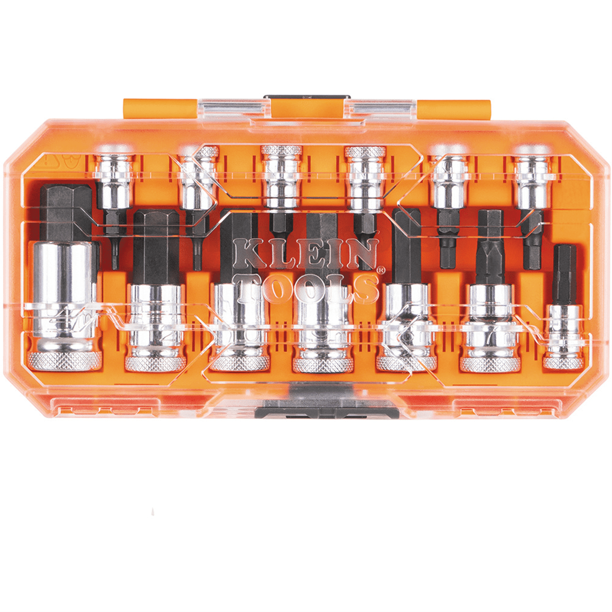 Klein Tools Knurled Hex Bit Socket Set, Metric, 13-Piece