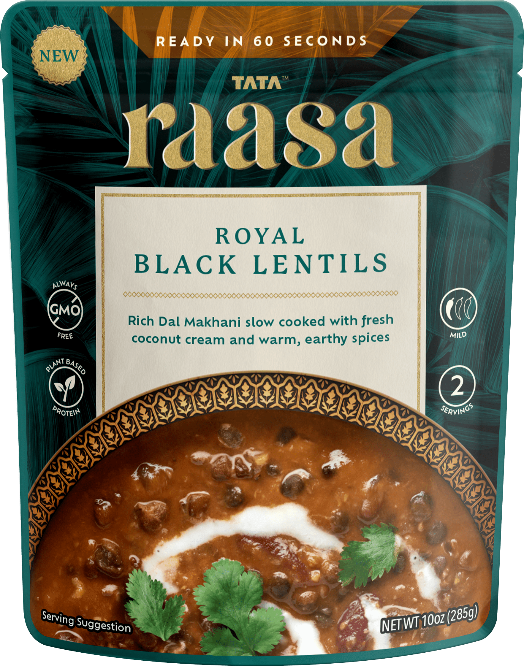 (6 pack) Raasa Royal Black Lentils, 10oz, No Allergens, Gluten-Free