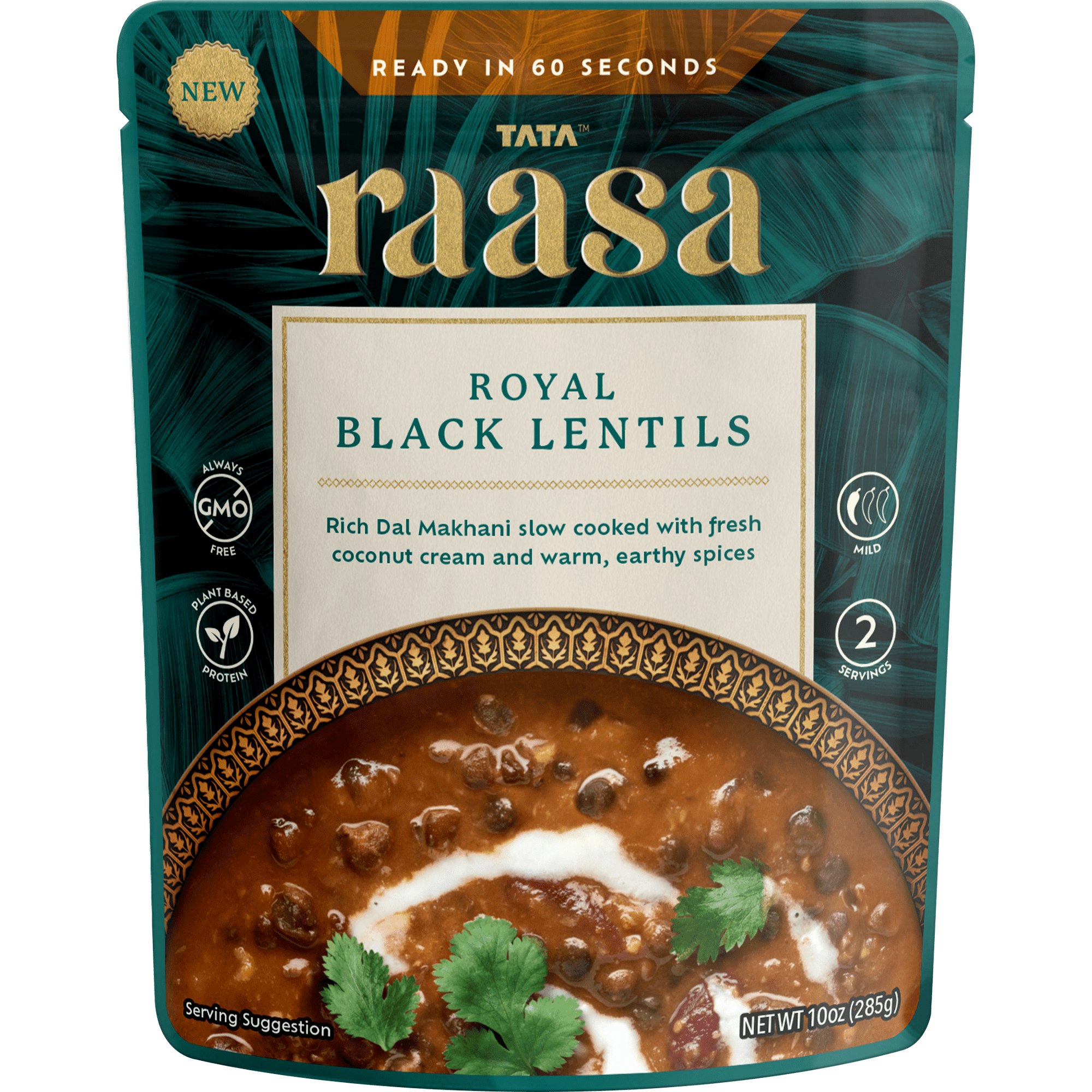 Raasa Royal Black Lentils 10oz No Allergens Gluten-Free