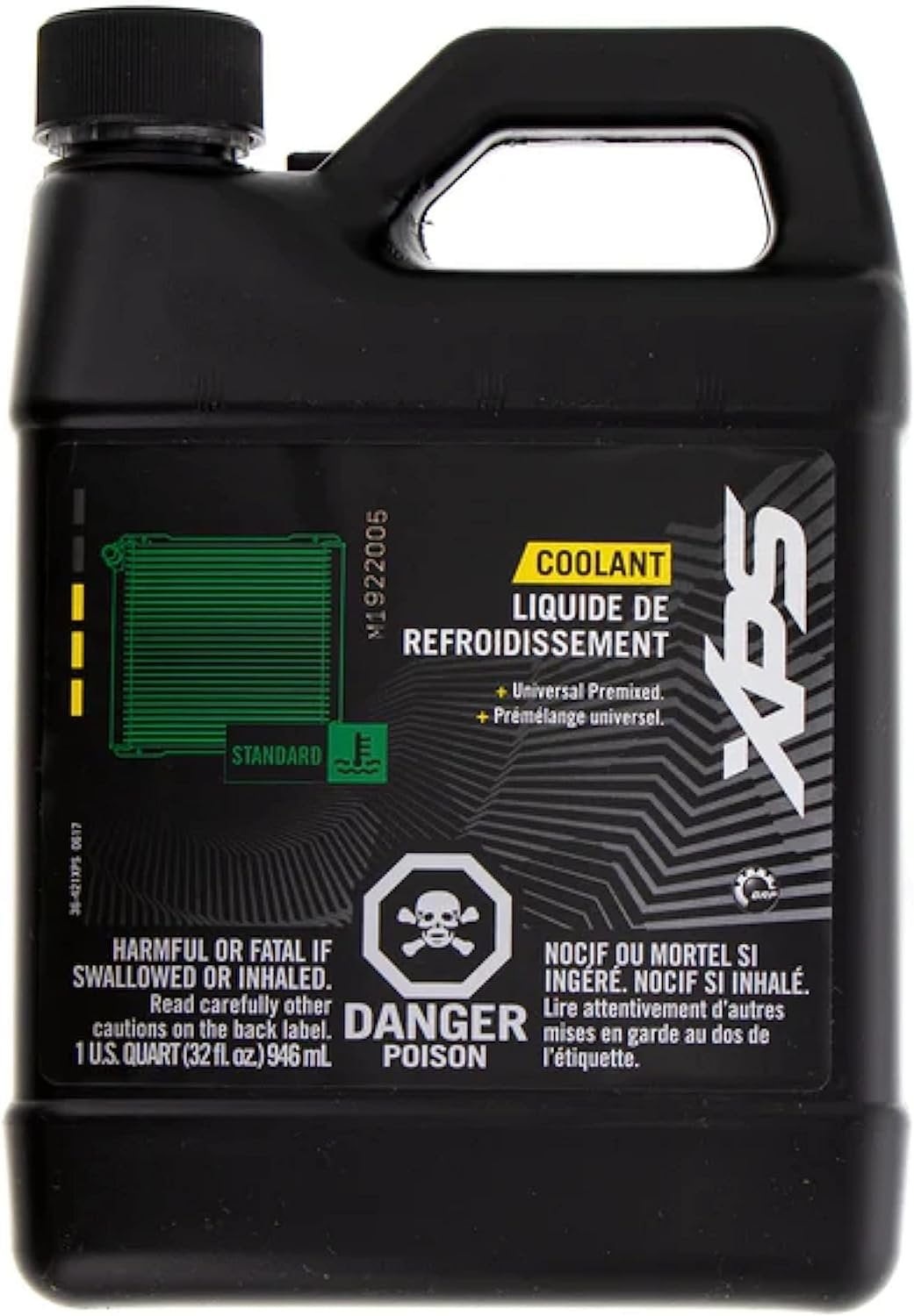 Can-Am OEM Universal Pre-Mixed Green Antifreeze Engine Coolant 1QT
