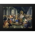 thumbnail image 2 of Coypel, Charles Antoine 14x11 Black Modern Framed Museum Art Print Titled - Athaliah Chased From The Temple, 2 of 5
