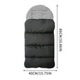 thumbnail image 3 of BallsFHK Universal Stroller Sleeping Bag Multifunctional Cover Stroller Blanket Waterproof And Windproof Winter Outdoor Wearable Sleeping Bag, 3 of 3