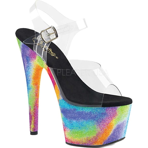 Women's Pleaser Adore 708GXY Ankle Strap Sandal