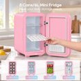 thumbnail image 3 of Mini Fridge, 6 Liter/8 Can Skincare Fridge, Portable Small Refrigerators for Bedroom, Dorm, Office, Car, Pink, 3 of 10