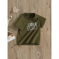 thumbnail image 4 of Musuos Little Boys Summer Basic T-Shirt Letter Print Short Sleeve Round Neck Casual Tops Loose Tees, 4 of 10