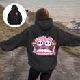 thumbnail image 2 of Towmus Halloween Ghost Hooded Sweatshirts for Women Funny Graphic Long Sleeve Teen Girls Oversized Hoodies Sweatshirt Casual Pullover Tops, 2 of 8
