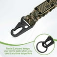 thumbnail image 3 of Uxcell Paracord Lanyard, Heavy Duty Keychain Necklace Lanyard Camouflage Green, 3 of 7