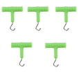 thumbnail image 1 of Soidarity 5 uds., extractor de pesca Flexible resistente al desgaste, accesorios para aparejos de pesca, anzuelo giratorio tipo T, aparejos de pesca Pescar Verde Soidarity OD030658-02, 1 of 6