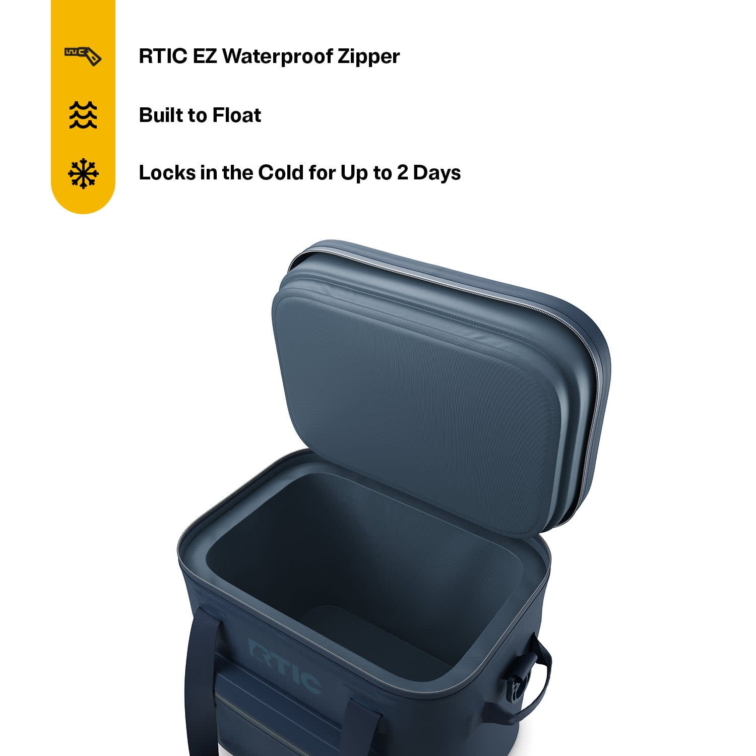 RTIC 30-Can, 20 Qt, Ultra-Tough Soft Cooler Pro, Leakproof, Waterproof, Navy