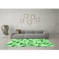 thumbnail image 3 of Ahgly Company Indoor Round Abstract Emerald Green Modern Area Rugs, 8' Round, 3 of 4