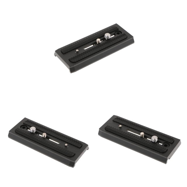 3 Piezas 501PL licencia Deslizante de Liberación Rápida de Cola 120 Mm Tornillos de 1/4 "-20 Y 3/8" CUTICAT Placa de liberación rápida