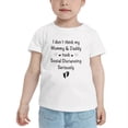 thumbnail image 2 of I don't think my Mommy & Daddy took Social Distancing Seriously Funny Toddler T Shirts for Boys Girls (White, 2T), 2 of 5