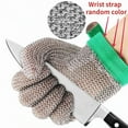 thumbnail image 4 of Stainless Steel Ring Mesh Gloves Anti Cut Knife Resistant Chain Mail Hand Protection ,Excellent Comfort, 4 of 8