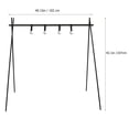 thumbnail image 1 of Greenadscape 1Ud Trípode De Aluminio Para Camping Soporte Estable Para Colgar Artículos Negro, 1 of 8