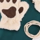 thumbnail image 1 of Guantes de medio dedo ANGGREK con pata de gato de terciopelo cómodo, 1 of 7