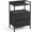 Black, variant on Senfot Nightstand with 2 Fabric Drawers, 3-Tier Bedside Storage Table for Small Spaces Black