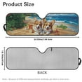 thumbnail image 7 of Uorisanigo Foldable Windshield Sun Shade for Jeeps Cute Corgi Beach Sun Visor Windshield Sunshade Fit for Jeep Gladiator 2020-2025/Jeep Wrangler TJ JK JL 2018-2025, Keep Car Interior Cooler, 7 of 7