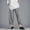 Gray, variant on TRUBKH Linen Pants for Women Palazzo Pants Elastic Waist Straight Leg Flowy Pants Resort Wear for Women Beach Pants for Women Tall Sweatpants for Women Barrel Palazzo Pants Flowy Gauze Army Green L
