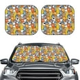 thumbnail image 2 of Gukieu cute paw Print Car Windshield Sun Visor, Foldable Anti-UV Car Sun Visor Suitable for Vans, Trucks Car Accessories-Medium, 2 of 6