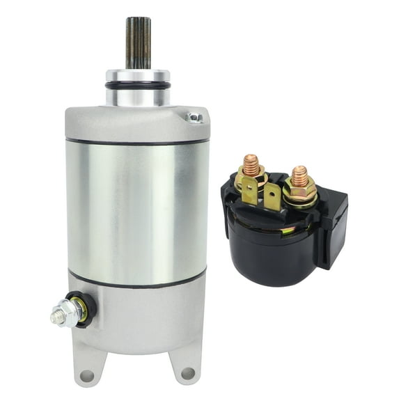Starter & Relay for Kawasaki Brute Force 750 4X4i KVF750 2008-2023| Brute Force 650 4X4i KVF650 2009-2013| Teryx 750 800 All Models 2008-2023, 21163-0037 18719 410-54042