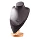 thumbnail image 3 of Soporte de exhibición de collar y colgante de busto de joyería de cadena Soporte de collar de decoración de madera para L, 3 of 9