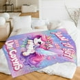 thumbnail image 6 of Unicorn Blanket, Kids Blanket, Glitter Sparkles Unicorn, 50 x 40 Inches Unicorn Blanket for Girls Adults, Cool Soft Cozy Fuzzy Blanket for Bed Bedding Room, Travel, Sofa, Camping, 6 of 6