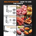 thumbnail image 5 of CJC Meat Grinder, 2 Adjustable Speed Electric Meat Grinders for Home use, Sausage Stuffer, Red, 5 of 6
