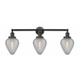 thumbnail image 1 of 205-BK-G165-Innovations Lighting-Geneseo-3 Light Bath Vanity in Industrial Style-32 Inches Wide by 14 Inches High   Matte Black Finish with Clear, 1 of 2