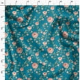 thumbnail image 3 of Soimoi Rayon Fabric Leaves & Peach Flower Floral Print Fabric by Yard 56 Inch Wide, 3 of 6