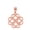 Rose, variant on 10k Yellow Gold Interlocking Hearts Celtic Love Knot Pendant / Necklace (16 Inches)