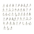 thumbnail image 1 of unbranded 52Ud Letras Colgantes Plateadas Para Accesorios De Joyería Y Proyectos De Bisutería, 1 of 8