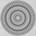 thumbnail image 1 of Ahgly Company Machine Washable Indoor Square Transitional Platinum Gray Area Rugs, 5' Square, 1 of 7