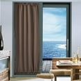 thumbnail image 4 of Ycandiee Curtain,Front Door Curtain ,Linen Sheer Door Curtain Panels ,Thermal Insulated Rod Pocket Blackout Door Curtains Privacy Side Door Window Curtains,Adjustable ,for Sliding Glass Door, 4 of 8