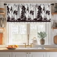 thumbnail image 3 of Rustic Deer Valance Curtains for Kitchen,Farmhouse Hunting Elk Country Camouflage Forest Woodland Wildlife Bear Elk Cabin Lodge Window Treatments for Bedroom Living Room 1 Piece,54x18 Inch, 3 of 4