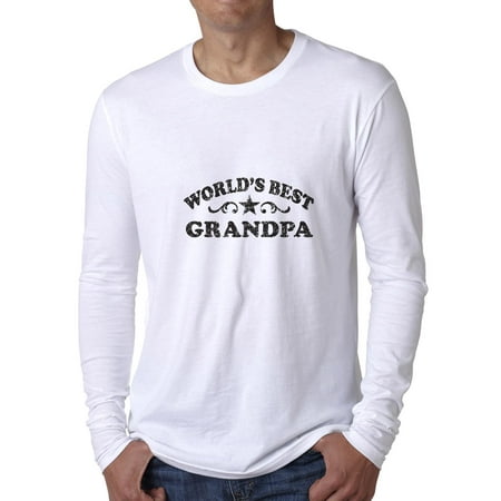 Classic Trendy World's Best Grandpa Graphic Men's Long Sleeve