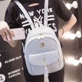 thumbnail image 1 of Mochila multifunción de estilo casual para mujer, mochila de PU, estilo moderno, estilo universitario, mochila escolar para mujer, 1 of 5
