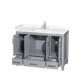 thumbnail image 2 of Wyndham Collection Sheffield 48" Metal & Wood Single Bathroom Vanity in Gray, 2 of 4