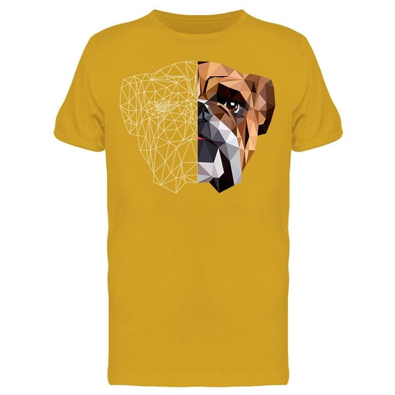Bulldog In Low Poly T-Shirt Men -Image by Shutterstock, Male Small