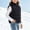 Black, variant on Fesfesfes Kids Unisex Stand Collar Puffer Vest Full Zip Warm Quilted Sleeveless Jacket with Pockets for Boys Girls Ages 3-12 Years