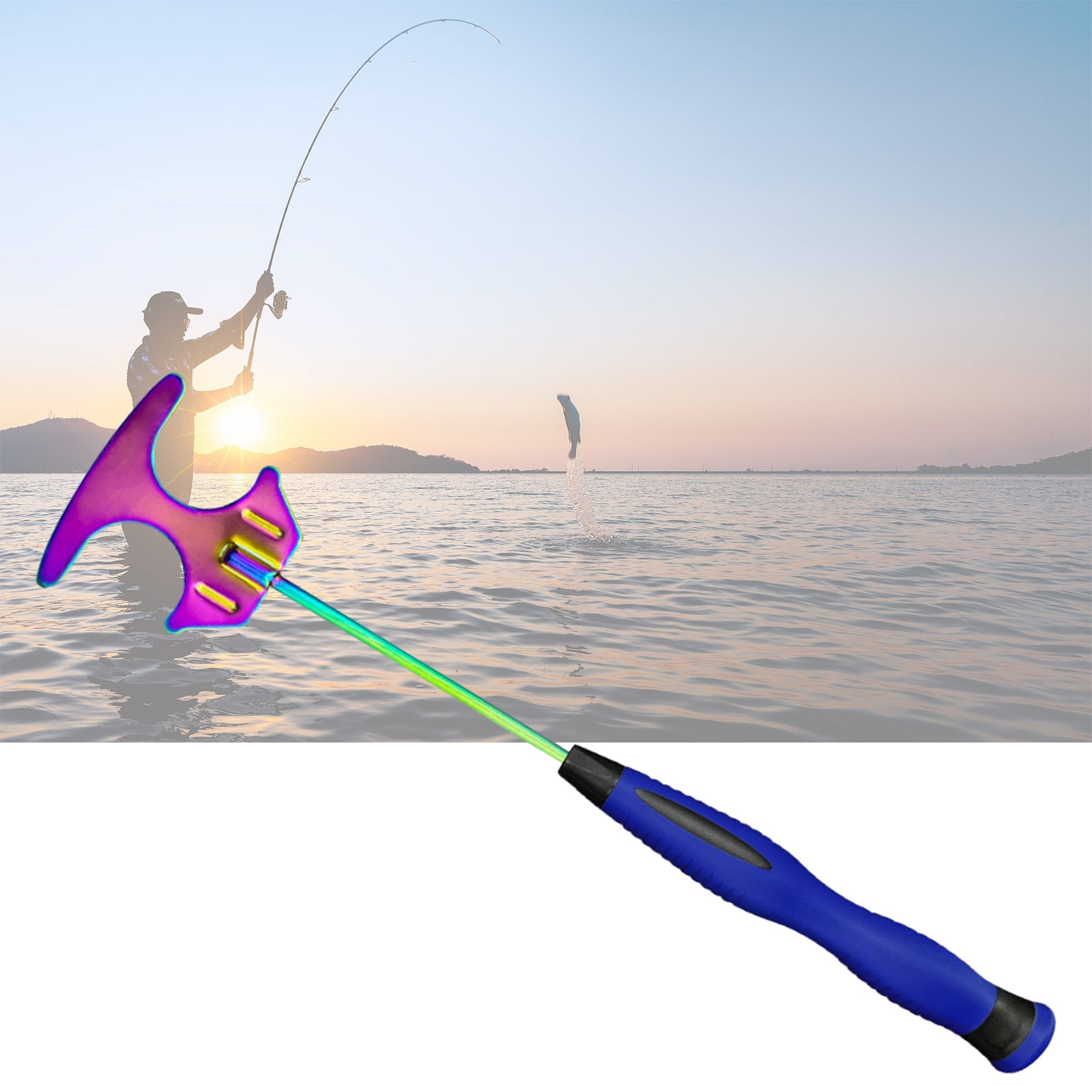 Fishing Lure Mixing Shovel Fishing Tool Equipment Shrimp Baits Shovel Stainless Steel Rubber Handle Shrimp Shovel