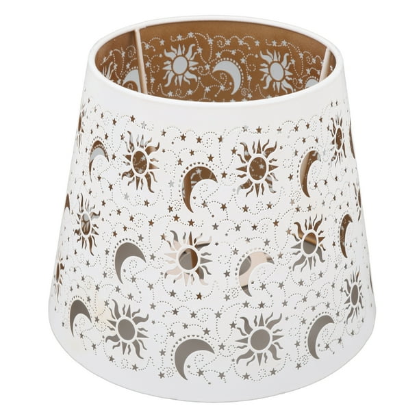 Sombra de Lámpara, Revestimiento Moderno de Laca, Lámpara Decorativa, Luna de Luna, Patrón de Estrella de Luna para Bombilla E26