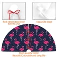thumbnail image 4 of Yiaed Cute Flamingo Print Christmas Tree Skirt , Tree SkirtsTree Mat for Christmas Winter Holiday Indoor Decorations-36", 4 of 7